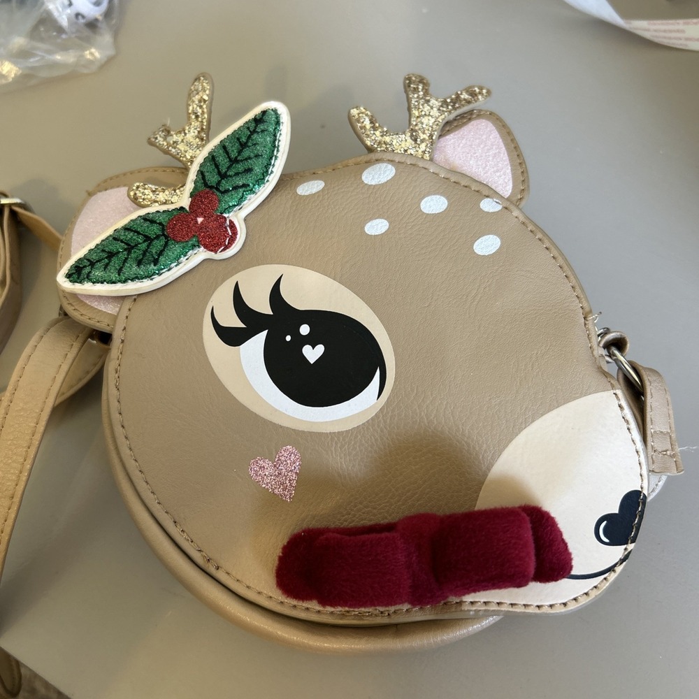 Rudolph Crossbody Bag For Women And Girls Miss Gwen's Omg Accessories Deer